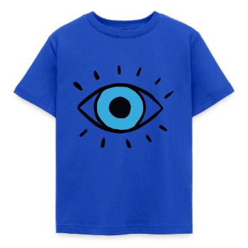 L'oeil - illustration - T-shirt Enfant - bleu royal - Devant - AI Model Kid Female (0cm)