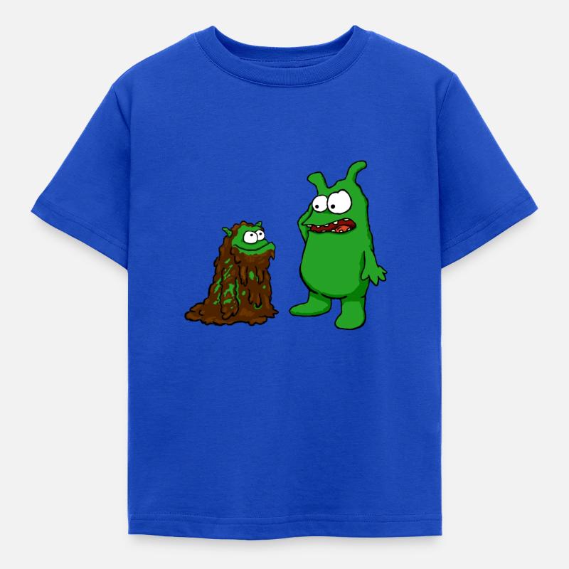 Kobold Harald Junior war spielen im Matsch - Kinder T-Shirt - Royalblau