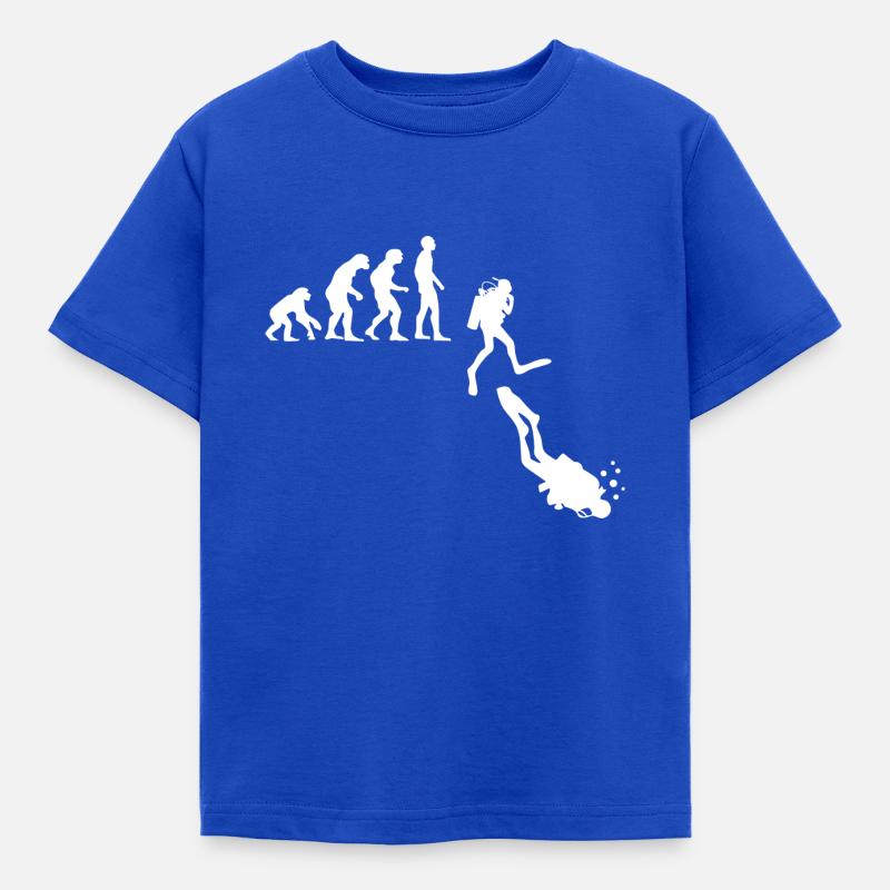 Diving Evolution Diver Funny Gift - T-shirt Enfant - bleu royal