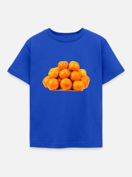 Mandarinen - Kinder T-Shirt - Royalblau