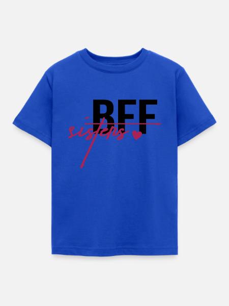 BFF Sisters - Kinder T-Shirt - Royalblau
