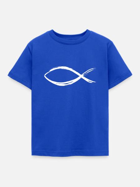 Ichthys - Kinder T-Shirt - Royalblau