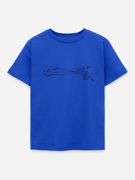 Skeletthand - Kinder T-Shirt - Royalblau