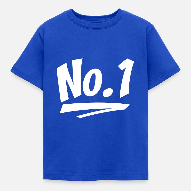 Nummer eins - Kinder T-Shirt - Royalblau