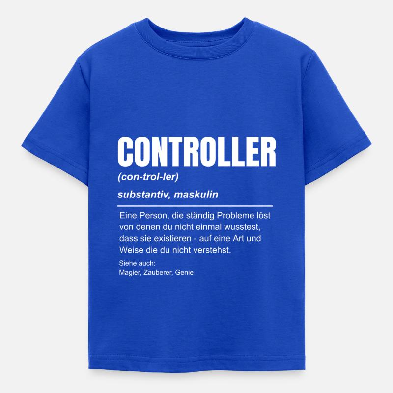 Finanz Controller Rechnungswesen Beruf Idee - Kinder T-Shirt - Royalblau