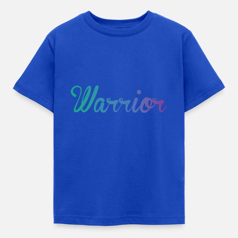 Krieger - Kinder T-Shirt - Royalblau