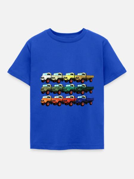 Farbpalette Unimog - Oldtimer - Regenbogen anders - Kinder T-Shirt - Royalblau