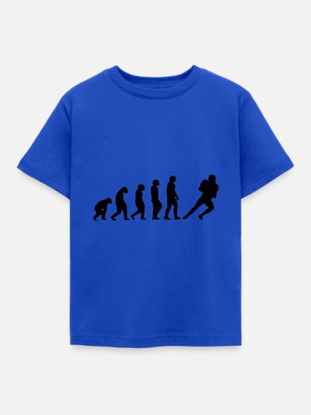 American Football evolution - Kinder T-Shirt - Royalblau