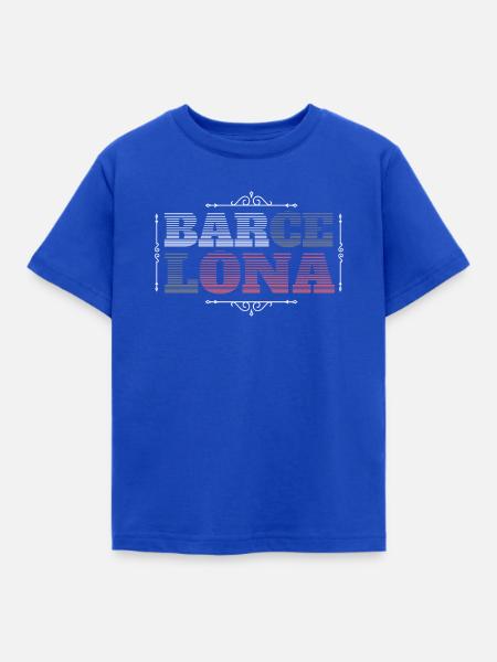 Barcelona - Kinder T-Shirt - Royalblau