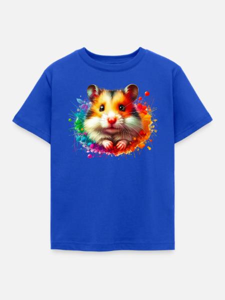 Hamster - Kinder T-Shirt - Royalblau