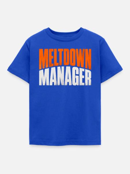 Meltdown Manager, registrierter Verhaltenstechnike - Kinder T-Shirt - Royalblau