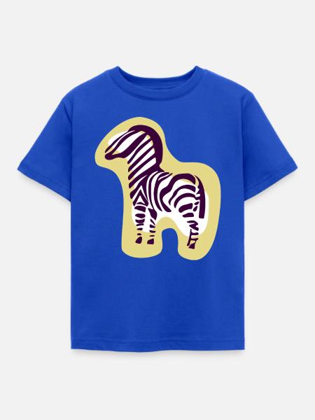 animals_zebra - Kinder T-Shirt - Royalblau