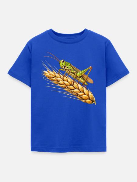 Grashüpfer - Kinder T-Shirt - Royalblau