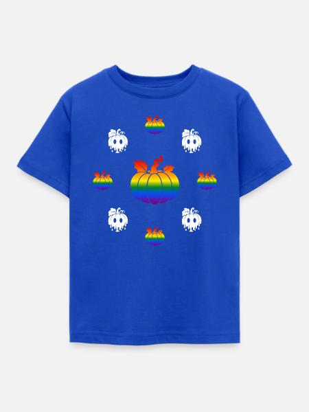LGBTQ Kürbis Halloween - Kinder T-Shirt - Royalblau