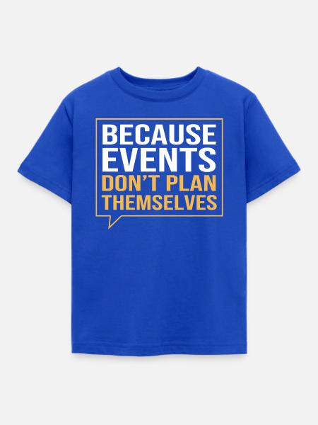 Event Planer - Kinder T-Shirt - Royalblau