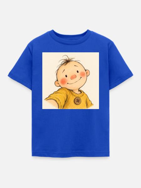 Kleiner Sonnenschein im Gelben Pullover - Kinder T-Shirt - Royalblau