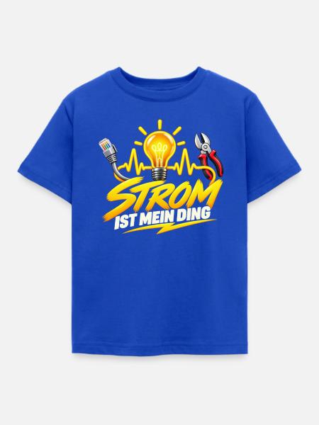 Strom ist mein Ding Elektro-Style - Kinder T-Shirt - Royalblau