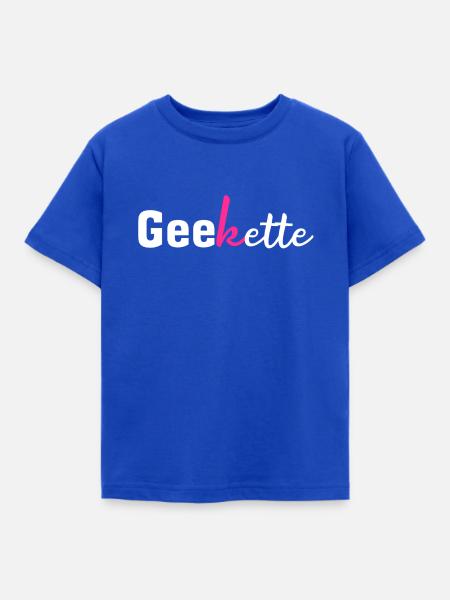 Geekette (Geek) - Kinder T-Shirt - Royalblau