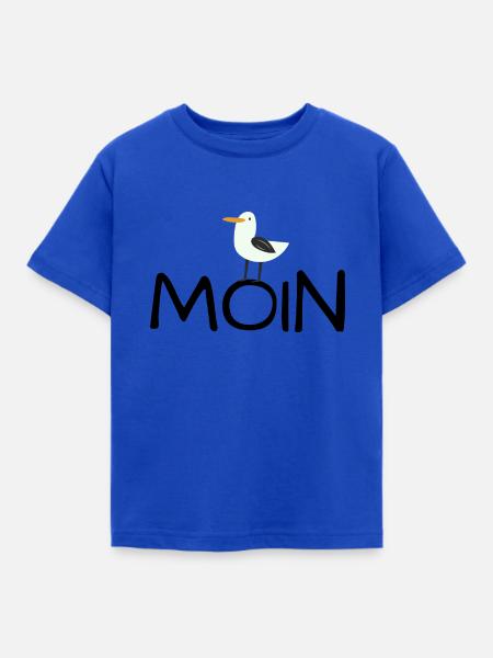 moin moewe 1 - Kinder T-Shirt - Royalblau