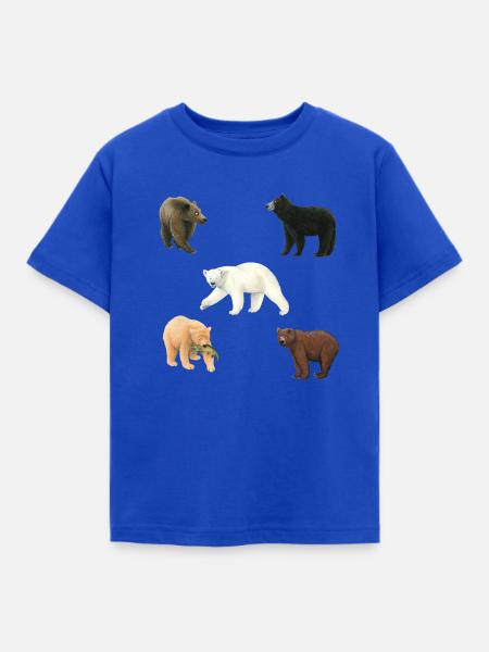 Bären - Kinder T-Shirt - Royalblau