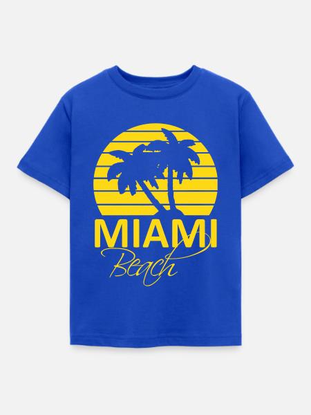 miami beach - Kinder T-Shirt - Royalblau