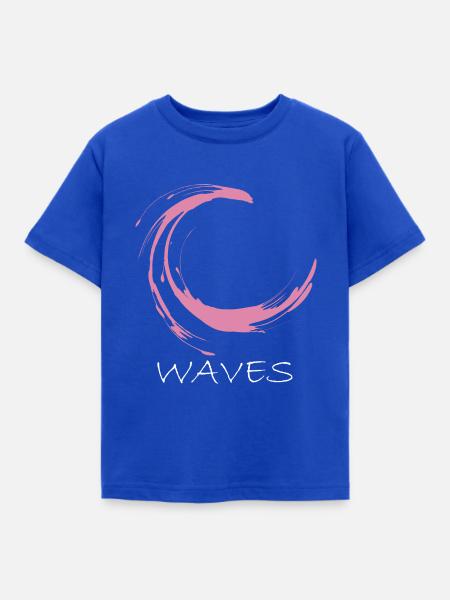 Surfergirl - Kinder T-Shirt - Royalblau