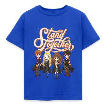 Harry Potter Animierte Charaktere Stand Together - Kinder T-Shirt - Royalblau - Vorne - AI Model Kid Female (0cm)