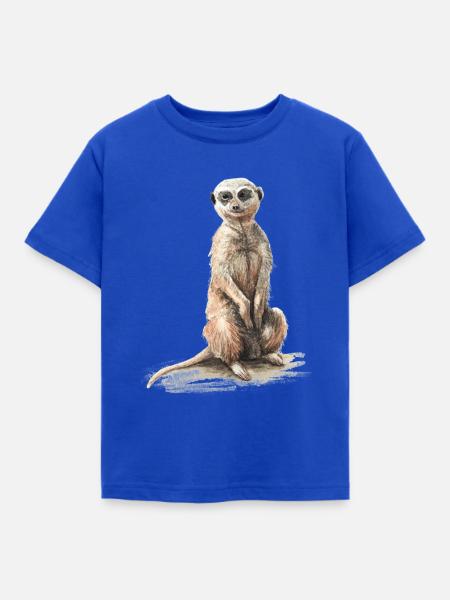 Erdmännchen - Kinder T-Shirt - Royalblau