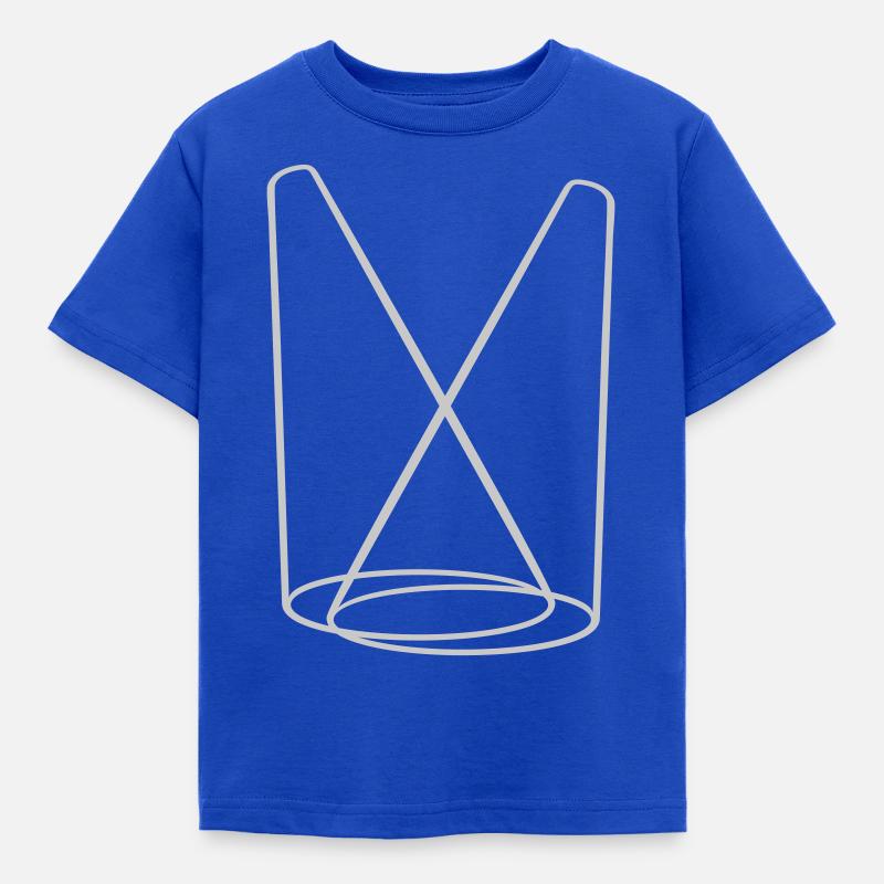 Lampe Bühne 2 Scheinwerfer - Kinder T-Shirt - Royalblau