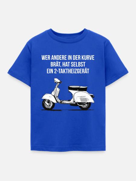 Motorroller - Kinder T-Shirt - Royalblau