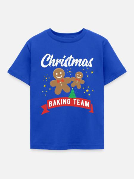 Christmas Baking Team - Kinder T-Shirt - Royalblau