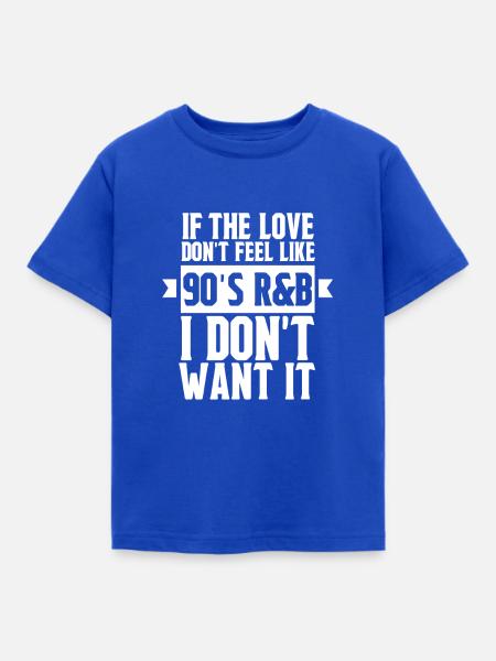 90er R&B RnB - Kinder T-Shirt - Royalblau