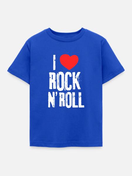 Rock And Roll - Kinder T-Shirt - Royalblau