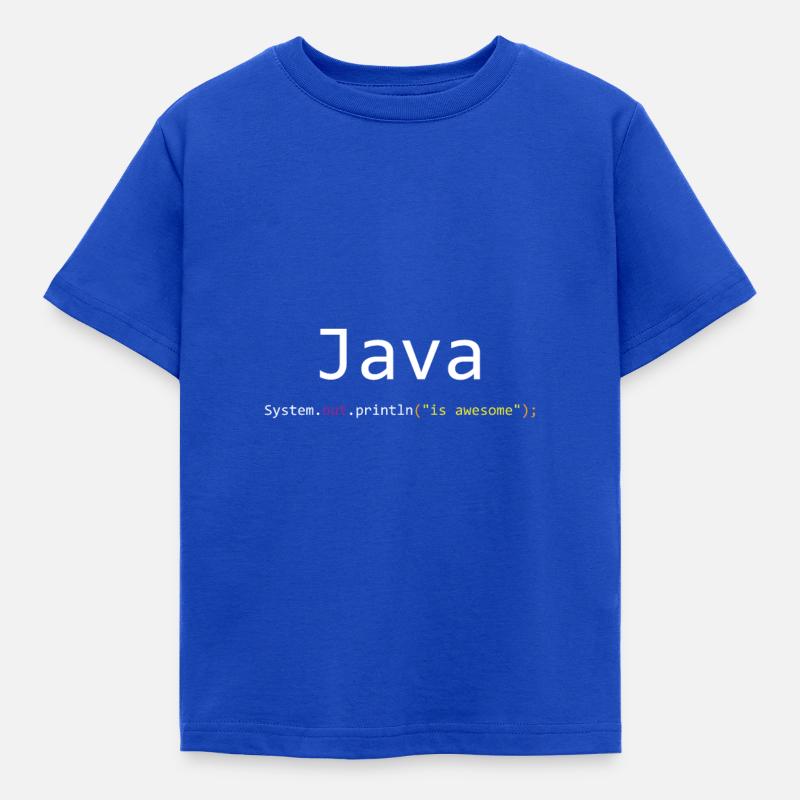 Java is awesome - Kids' T-Shirt - royal blue