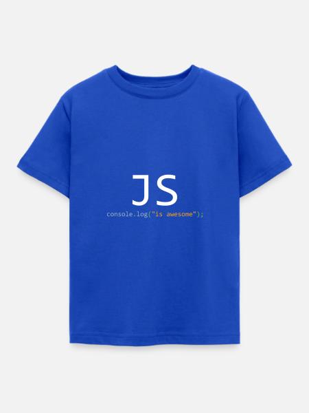JavaScript ist großartig - Kinder T-Shirt - Royalblau