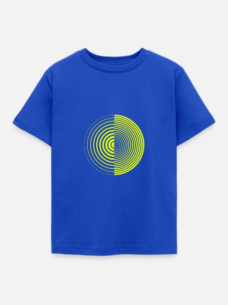 Geometrie - Kinder T-Shirt - Royalblau