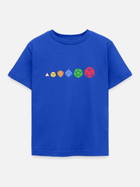 D20 Evolution - Kinder T-Shirt - Royalblau
