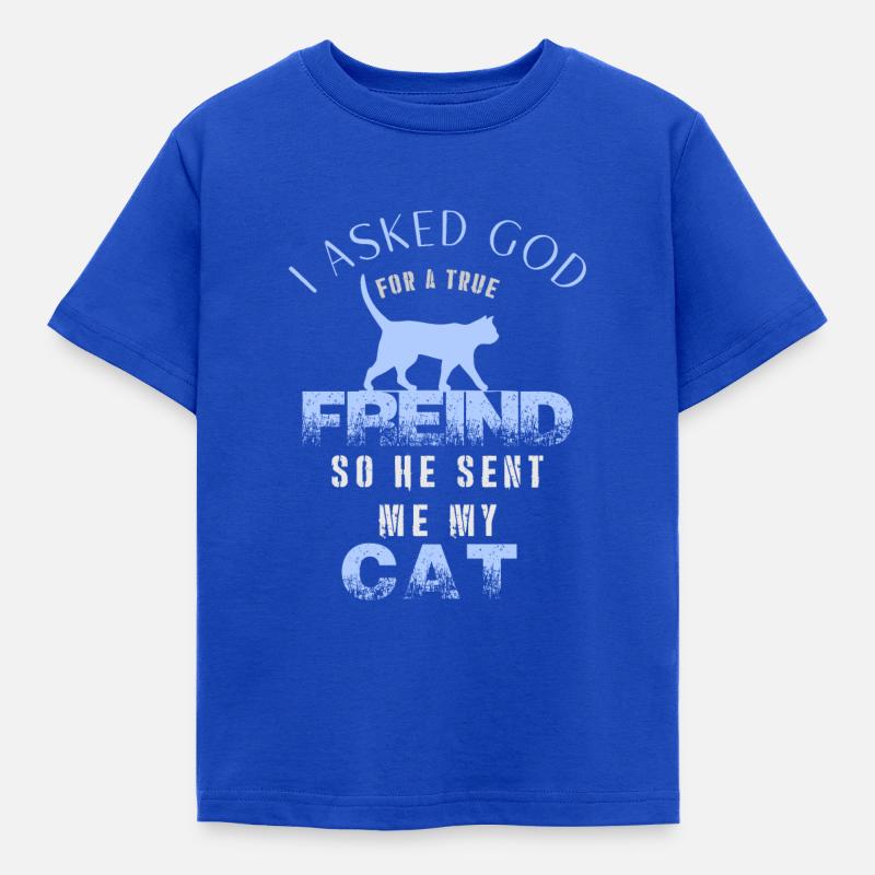 mon chat, mon chat - T-shirt Enfant - bleu royal