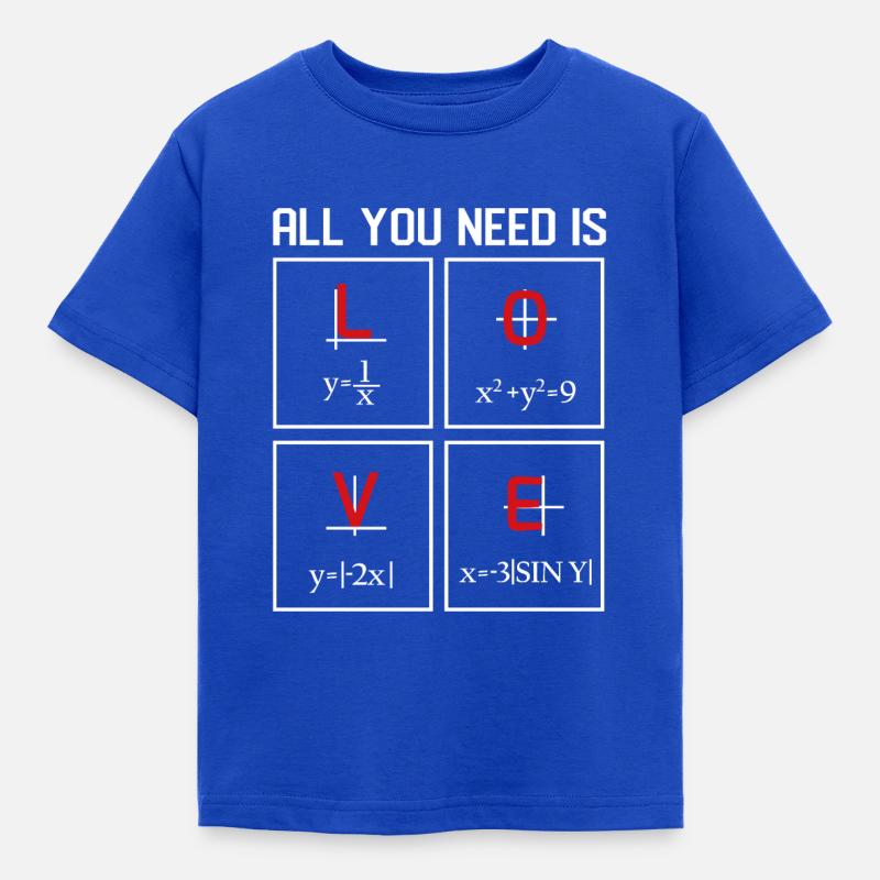 Math Design - Kids' T-Shirt - royal blue