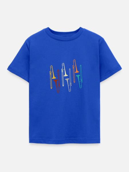 posaune - Kinder T-Shirt - Royalblau