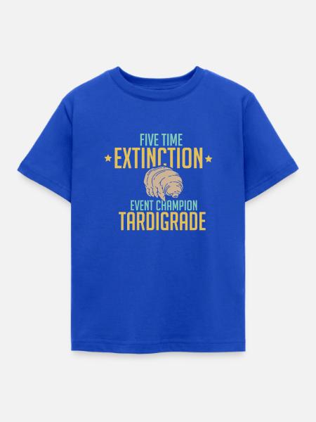 MIKROBIOLOGIE Five Time Extinction Tardigrade - Kinder T-Shirt - Royalblau