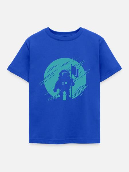 Astronaut - Kinder T-Shirt - Royalblau