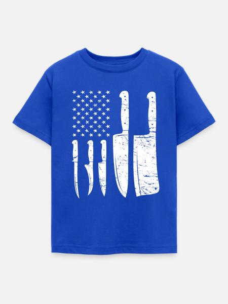 Koch - Kinder T-Shirt - Royalblau