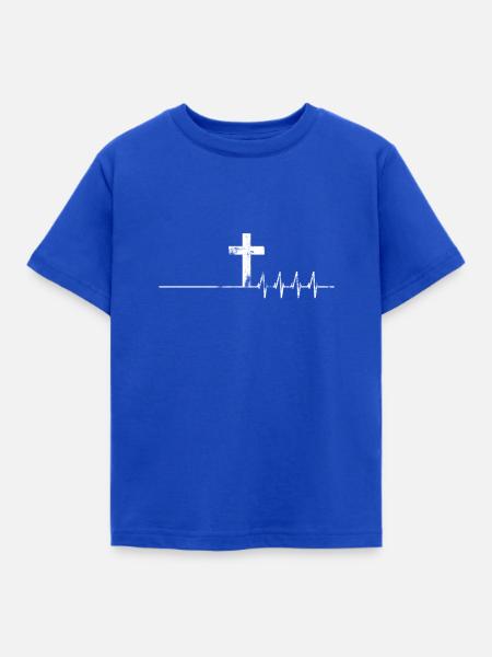 Jesus Herzschlag Auferstehung - Kinder T-Shirt - Royalblau