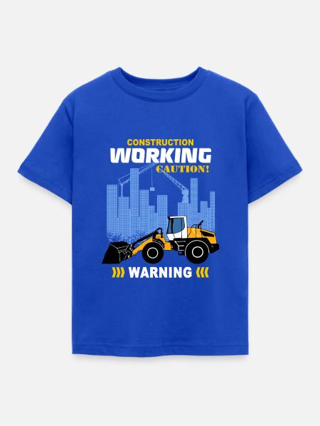 Radlader - Kinder T-Shirt - Royalblau