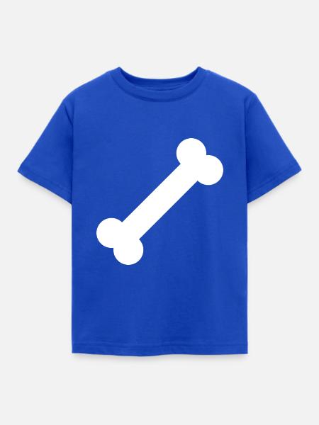Hundeknochen Knochen - Kinder T-Shirt - Royalblau