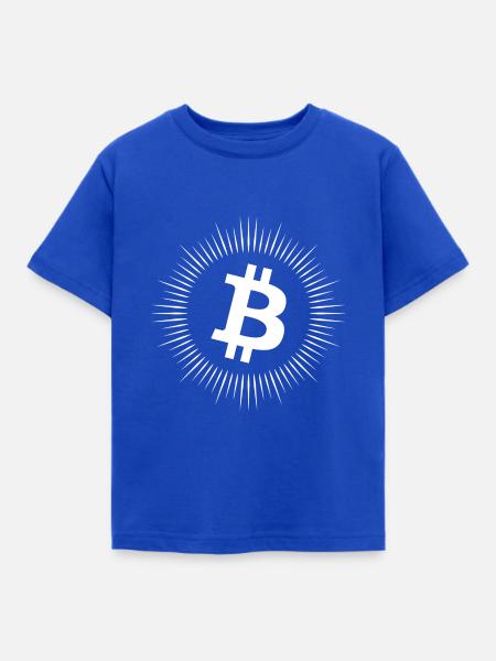 Bitcoin - Kinder T-Shirt - Royalblau