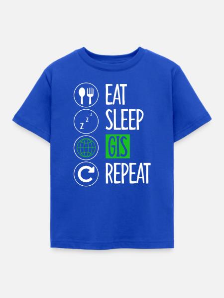 Sleep Geographic Information Science - Kinder T-Shirt - Royalblau
