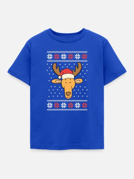 Cute Reindeer - Kinder T-Shirt - Royalblau