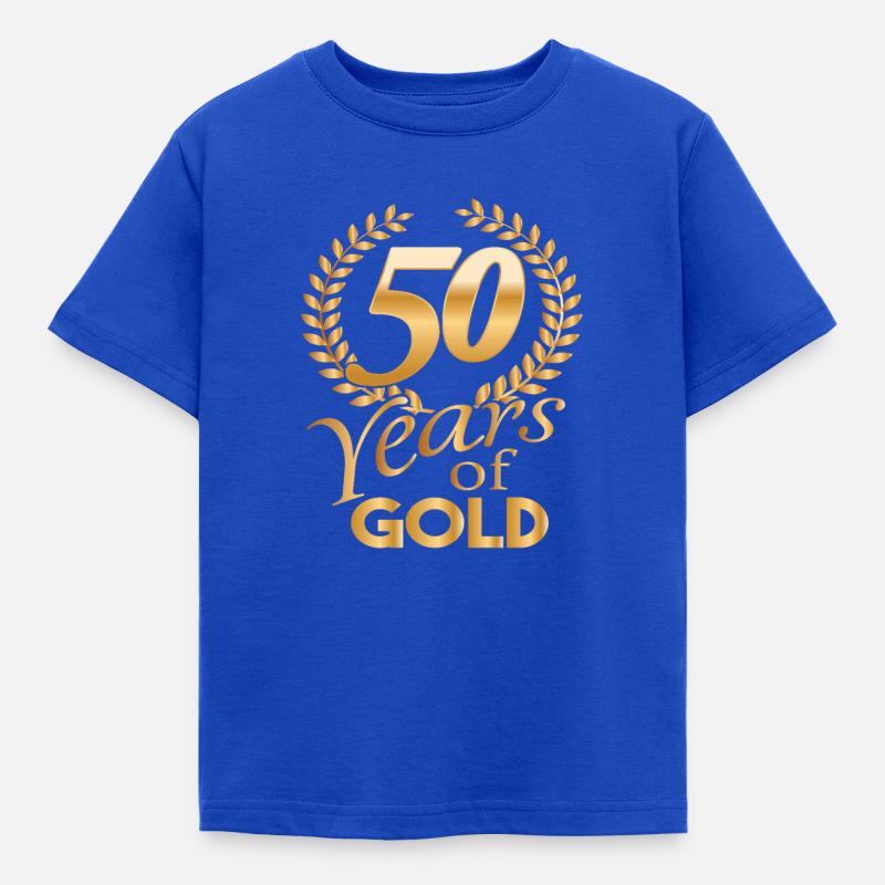 Anni d'oro 50 anni d'oro camicia - Maglietta per bambini - blu royal